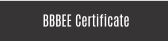 BBBEE Certificate